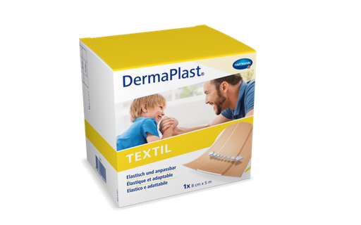 [522490] DermaPlast® Textil Pansement adhésif rapide, découpable 5 m x 8 cm