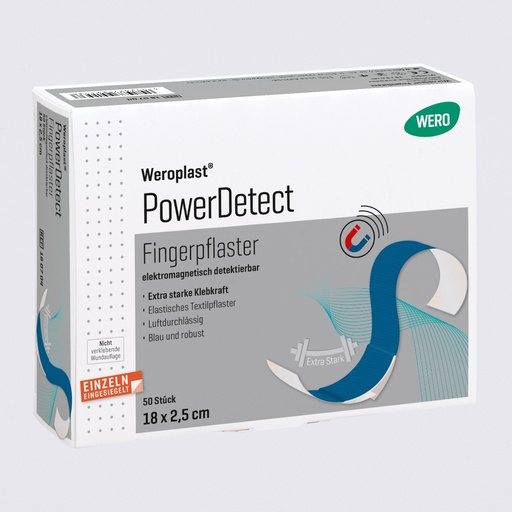[180704] Pansement de doigts Weroplast® PowerDetect, 18 x 2.5 cm