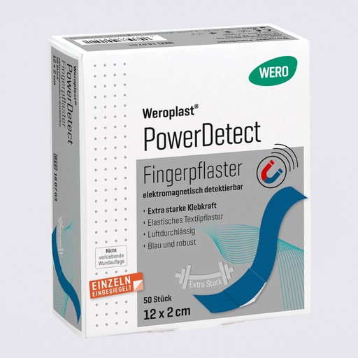 [180703] Pansement de doigts Weroplast® PowerDetect, 12 x 2 cm