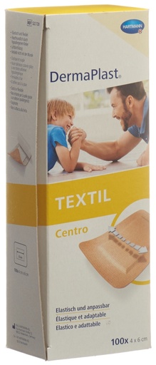 [522720] DermaPlast® Textil Pansement adhésif Centro, pansement central 6 x 4 cm