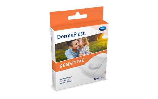 [524030] DermaPlast® Sensitive blanc pansement rapide, découpable 8 x 10 cm, blanc