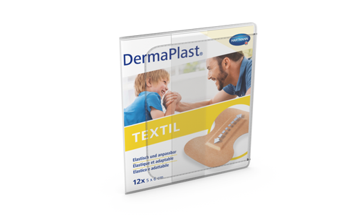 [522510] DermaPlast® Textil Pansement adhésif pour le bout des doigts 5 x 6 cm