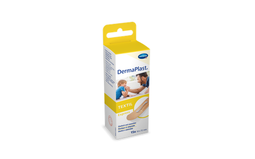 [522840] DermaPlast® Textil Pansement adhésif Express, strips en emballage individuel 19 x 72 mm
