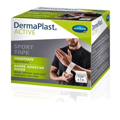[522052] DermaPlast® ACTIVE Sporttape sur bobine synthétique, emballage. individuel 5cm x 7m