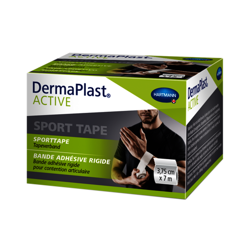 [522050] DermaPlast® ACTIVE Sporttape sur bobine synthétique, emballage. individuel 3.75cm x 7m