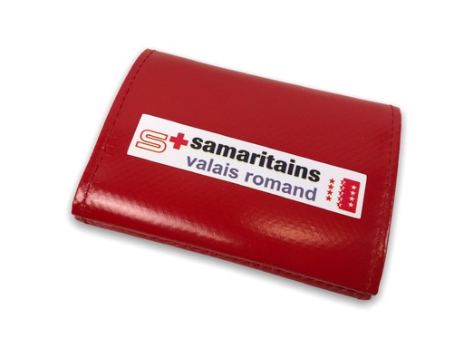 [772424/R-ASSVR] Porte-monnaie PVC rouge Samaritain Valais Romand