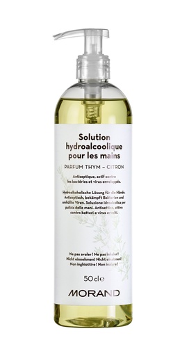 [7610173824681] MORAND  Solution Hydro-alcoolique 50cl. thym - citron 80%vol.