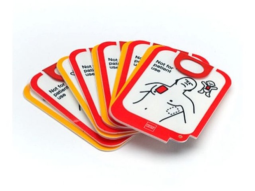 [11250-000140] Electrodes de défibrillation d'entraînement Lifepak CR2, 5 pièces