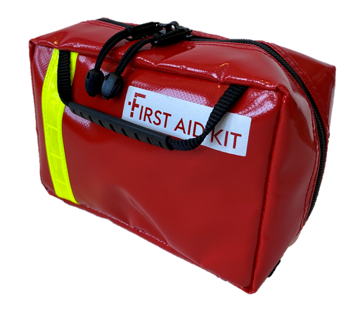 [FIRST-PVC-13164] First Aid Kit PVC rouge complète avec la norme DIN13164 pour les véhicules à moteur (voitures)