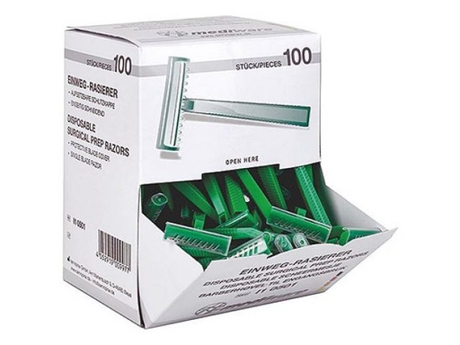 [I10501] Rasoir à usage unique, 100 pièces