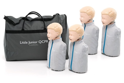 [LA 1129-01050] Mannequin de réanimation enfants Little Junior QCPR, peau claire, 4 pièces