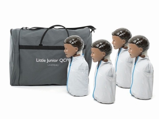 [LA 129-03050] Mannequins Laerdal Little Junior QCPR 4 pièces, peau foncée