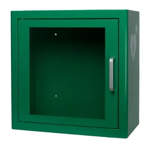 [60.123] Armoire d'intérieur ARKY verte avec signal sonore pour défibrillateur