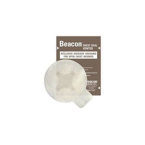 [BCS-92594K] Pansement occlusif pour plaie pénétrante Beacon,  diamètre de 15,20cm - Ventilé, emballage pour kit de 1 pièce