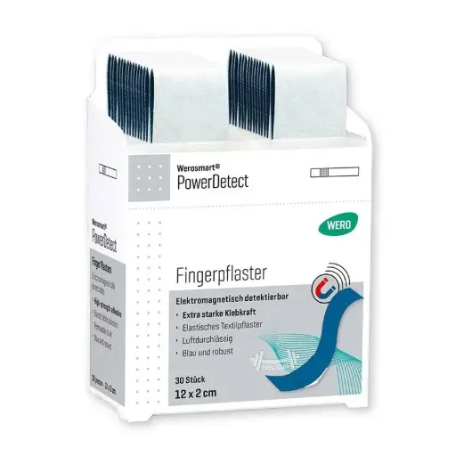 [180735] Pansement de doigts Werosmart® PowerDetect, 12 x 2 cm - 1 paquet