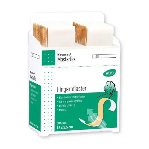 [150204] Pansement de doigts Werosmart® MasterTex, 16 x 2.5 cm - 1 paquet