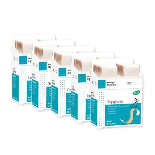 [170212] Pansement de doigts Werosmart® AquaFlex, 16 x 2.5 cm - 5 paquets