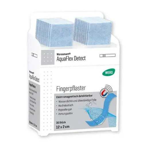 [180743] Pansement de doigts Werosmart® AquaFlex Detect, 12 x 2 cm - 1 paquet