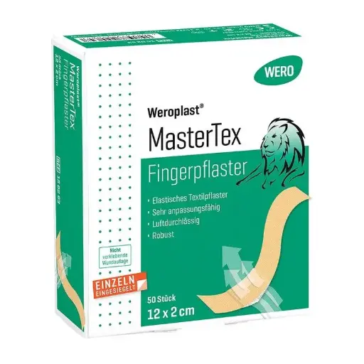 [150263] Pansement de doigts Weroplast® MasterTex 12 x 2 cm - 50 pièces