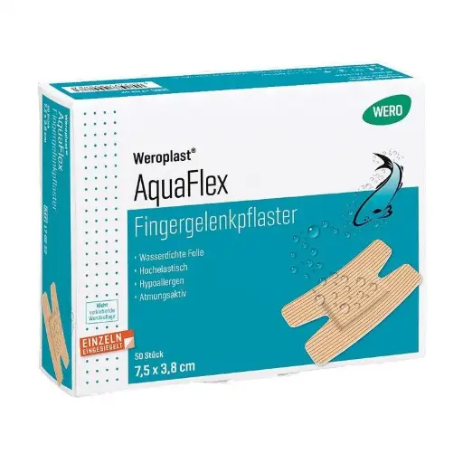 [170252] Pansement articulation du doigts Weroplast® AquaFlex 7.5 x 3.8 cm, 50 pces.