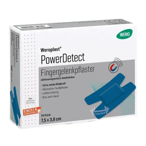 [180710] Pansement articulation du doigts Weroplast® PowerDetect 7.5 x 3.8 cm, 50 pces