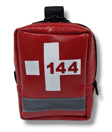 [772133/ROUGE/ BONZAI] Pochette ceinture Formamed en PVC rouge - Bonzai