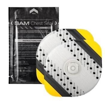 [CS203-EN] Pansement occlusif SAM Chest Seal Combo avec et sans valve