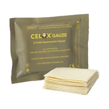 [70.10.507] Bandage hémostatique Celox® GAUZE Z-Fold, 1.5 m x 7.6 cm