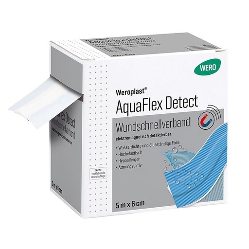 [180726] Pansement rapide Weroplast® AquaFlex Detect, 5 m x 6 cm