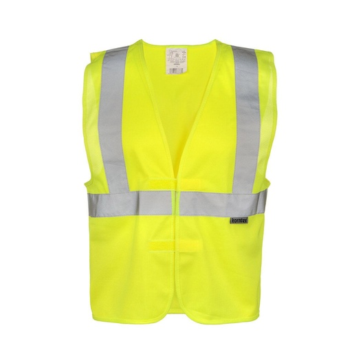 [KO-KXDR-G-L] Gilet de sécurité Korntex avec 3 bandes réfléchissantes jaune / L