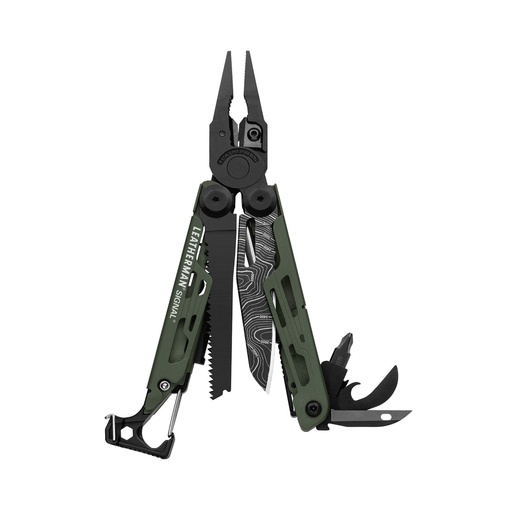 [832692] Multitool Leatherman SIGNAL Green topo + Holster nylon black