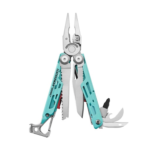 [833187] Multitool Leatherman SIGNAL Aqua Stainless + Holster nylon black