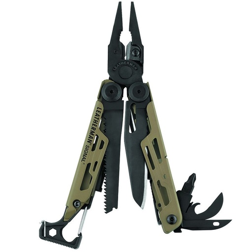 [832404] Multitool Leatherman SIGNAL Coyote tan + Holster nylon black