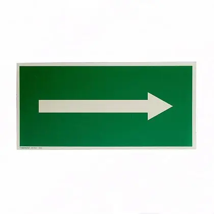 [6500-4844] Flèche sur plaquette signalétique pour panneau