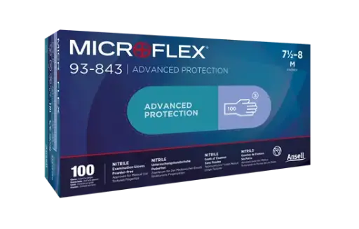 [SU690S] Gants en nitrile Supreno, Microflex, texturés hypoallergéniques – Boîte de 100 pièces, taille S