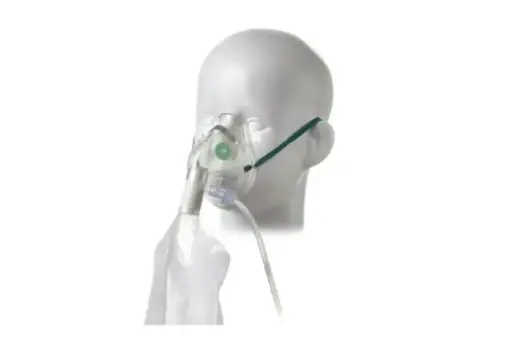 [1192000] Masque oxygène pédiatrique haute concentration, avec tuyau L=2.1m et ballon