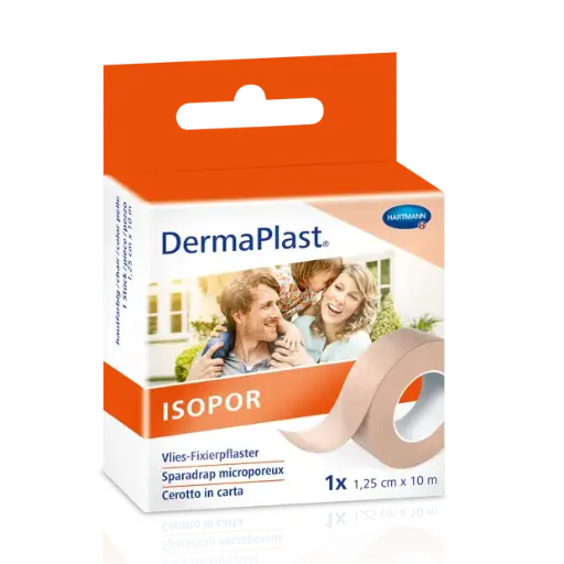 [900073] DermaPlast® Isopor Non-tissé Pansement de fixation Sparrolle, blanc 1,25cm x 9,2m