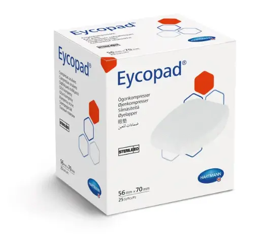 [415540] Eycopad® Compresse oculaire stérile, emballage individuel 56 x 70 mm - 25 pièces