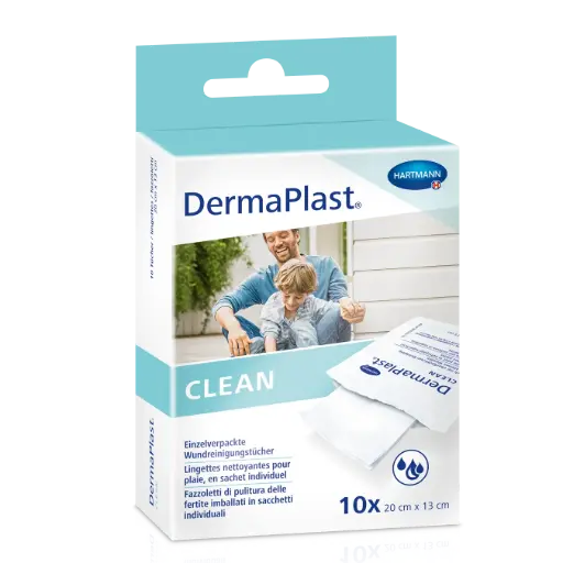 [811650/1] DermaPlast® Clean lingettes nettoyantes Lingettes nettoyantes 13 x 20 cm - 1 pièce