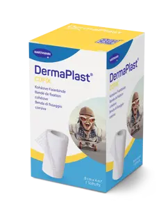 [434740] DermaPlast® CoFix Bande auto-adhésive blanche, en boîte 4 m x 8 cm