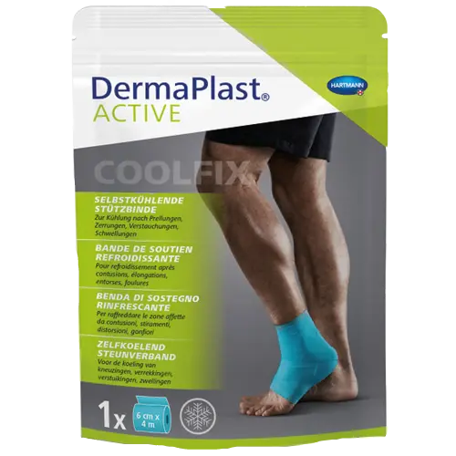 [522013] DermaPlast® ACTIVE Cool Fix Bande de soutien refroidissante 4 m x 6 cm